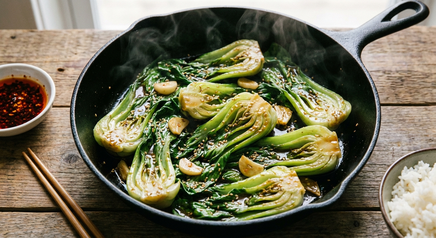 Tender Baby Bok Choy Stir-Fry