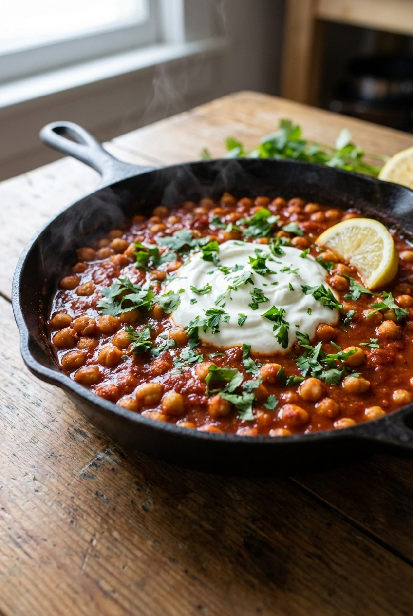 Gourmet Chickpeas With Harissa Butter and Lemon