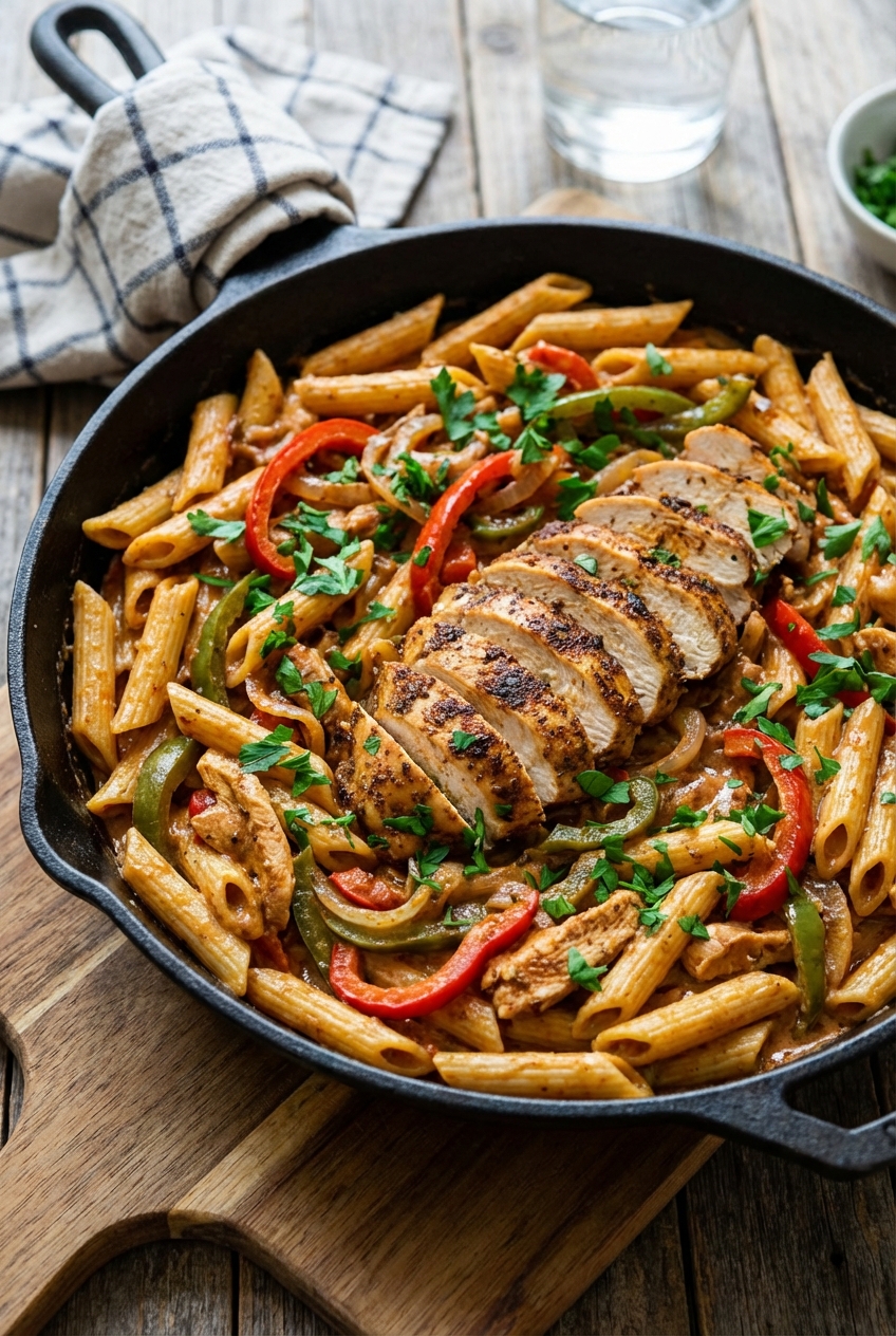 Spiced Cajun Chicken Pasta
