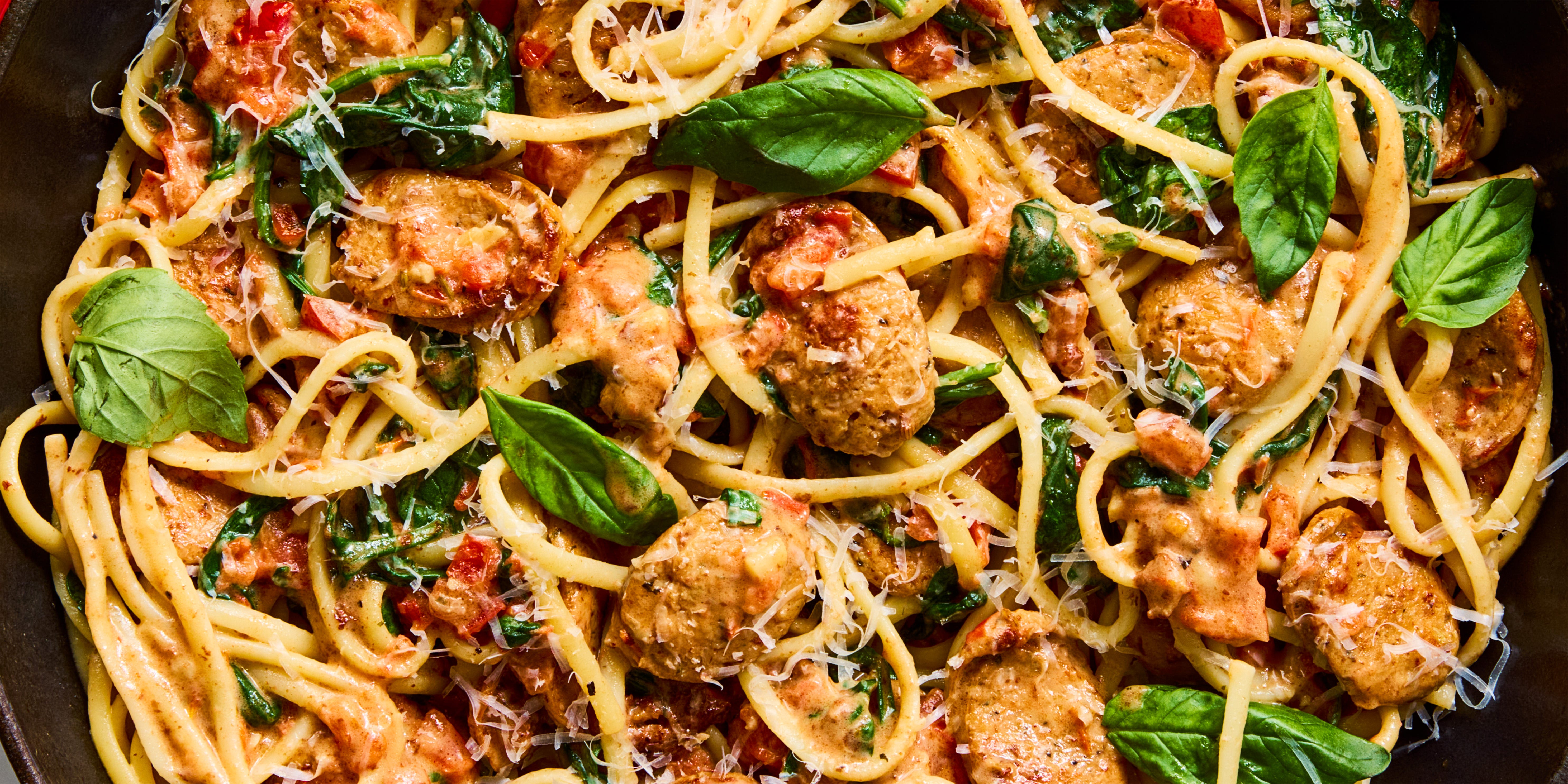 Creamy Tuscan Sausage Pasta