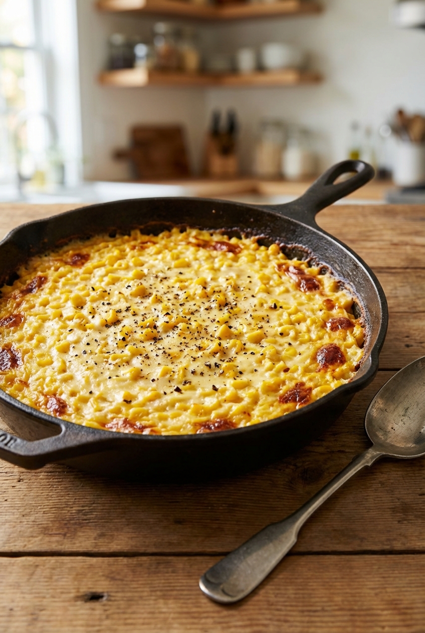 Effortless Toasty Creamed Corn