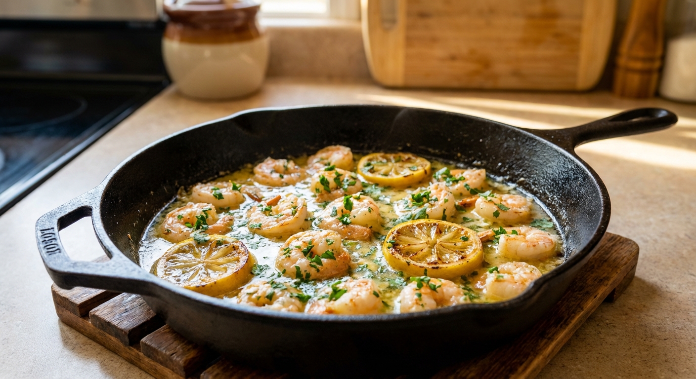 Easy Garlic Shrimp Scampi