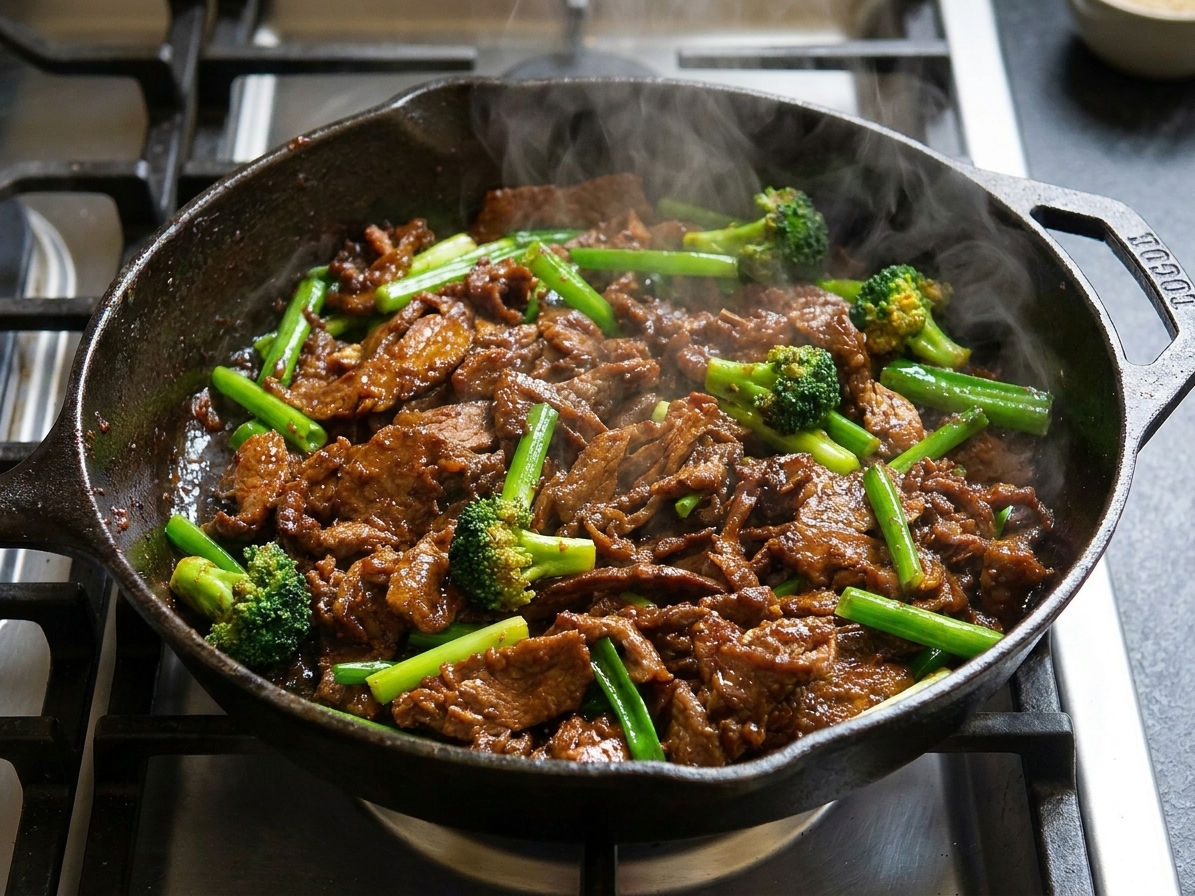 Stir-Fried Beef and Broccoli