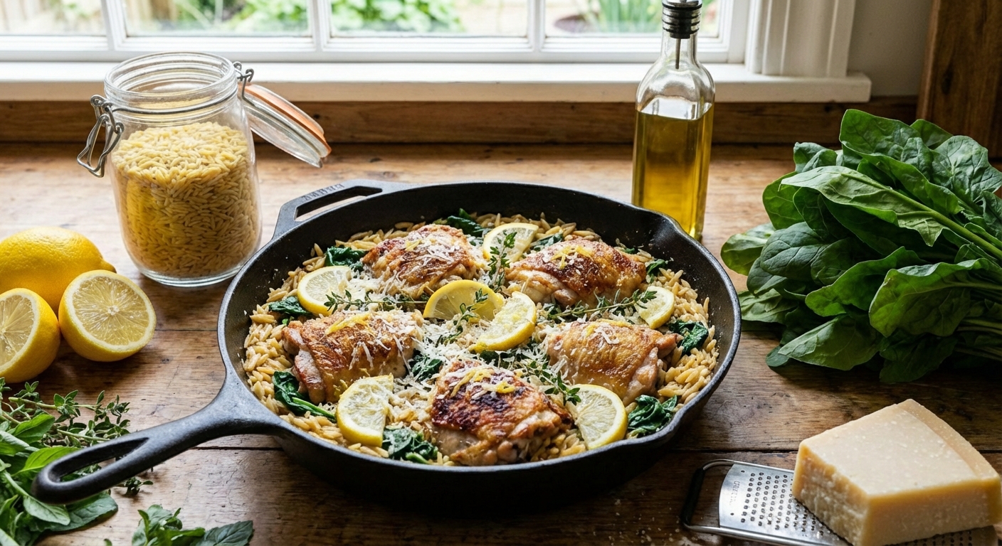 Zesty Lemon Chicken Orzo