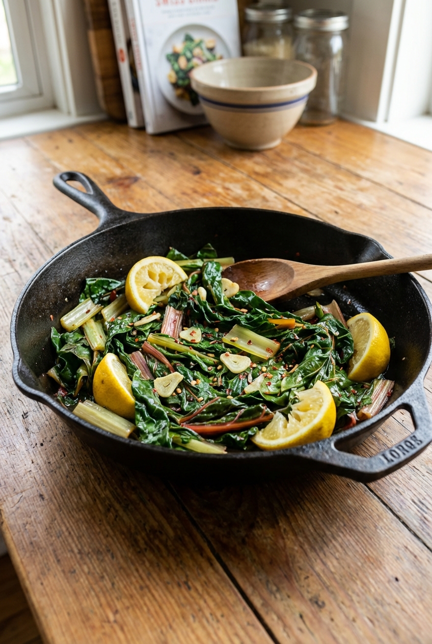 Healthy Sautéed Swiss Chard