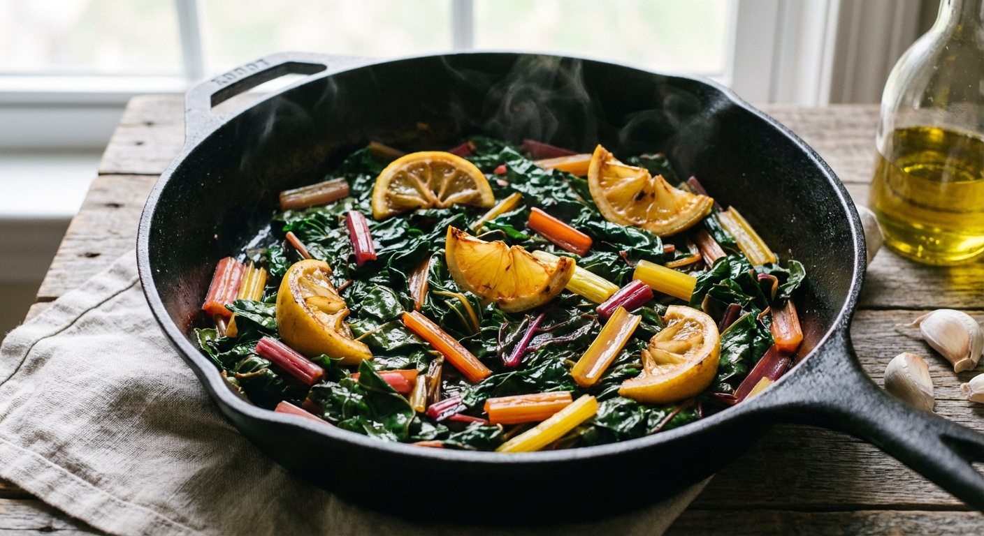 Healthy Sautéed Swiss Chard