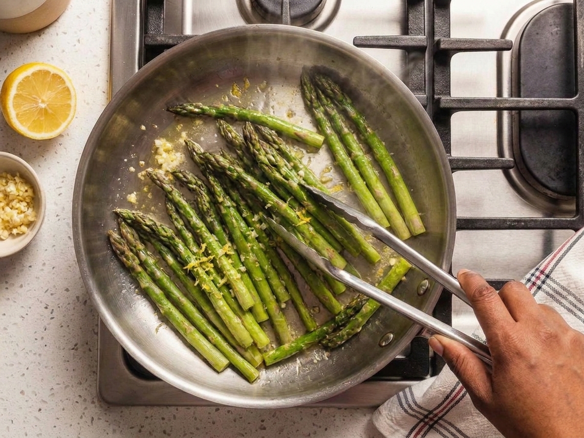 Sautéed Asparagus (Crisp-Tender, Lemon-Garlic)