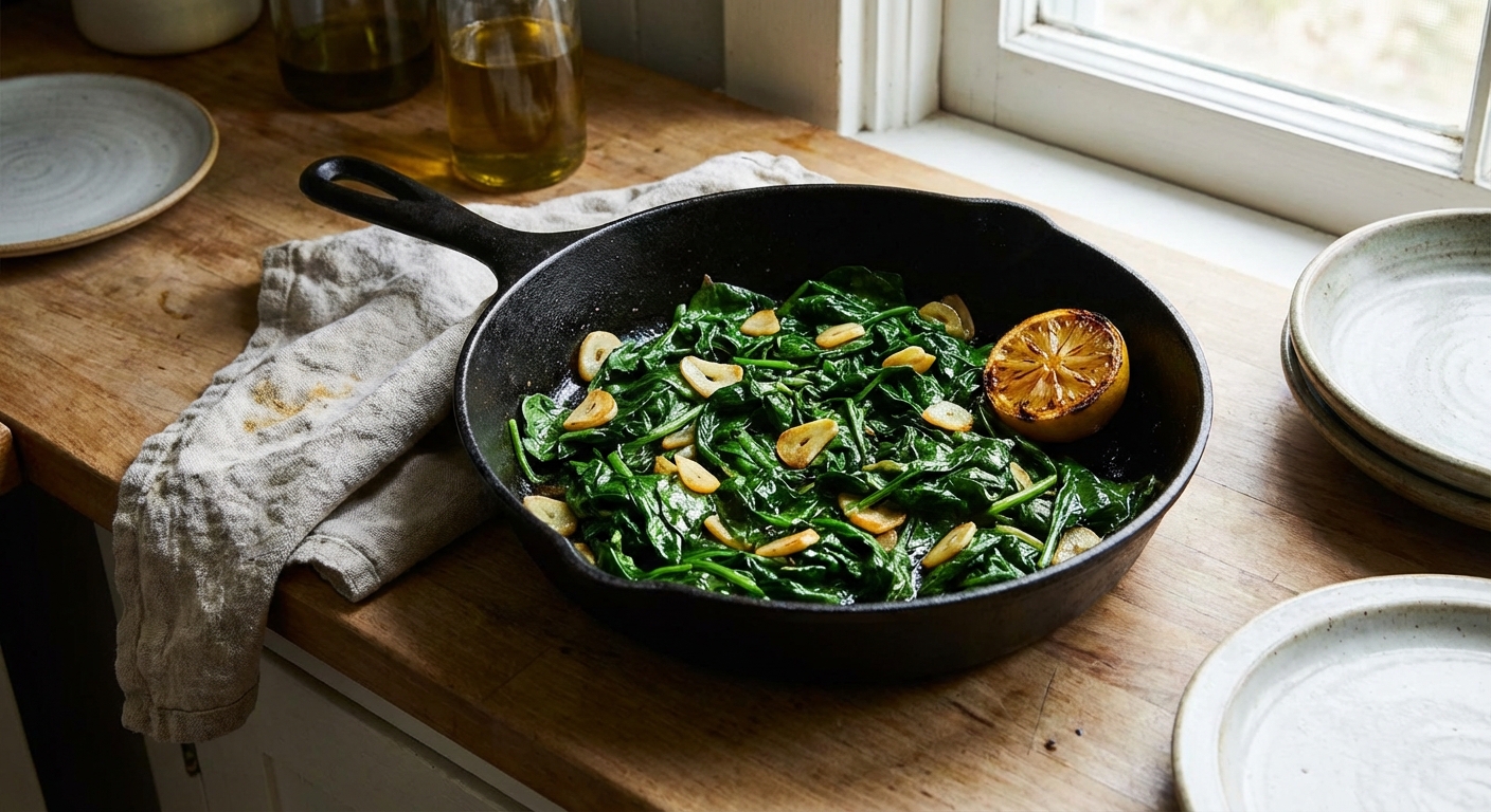 Quick Sautéed Spinach