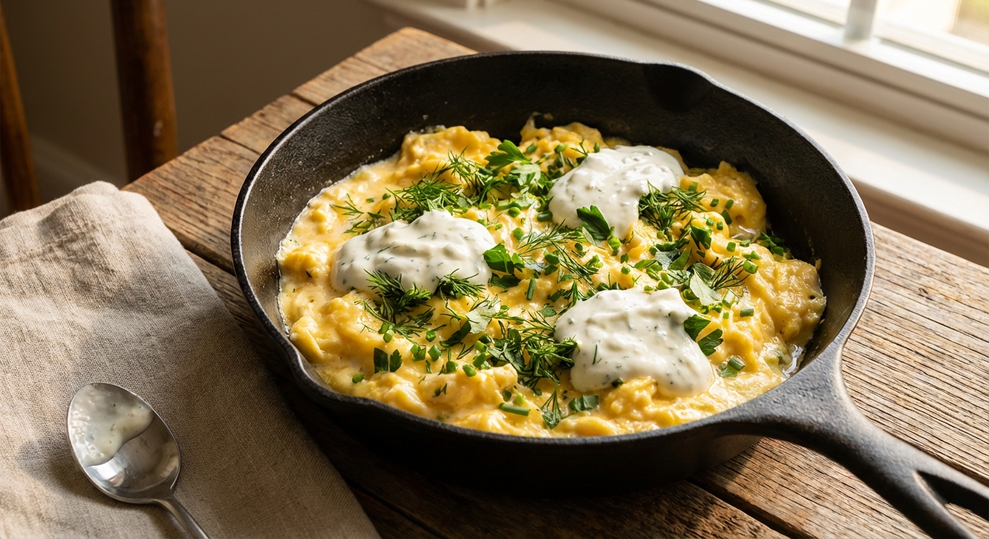 Fresh Herb Scramble With Lemon