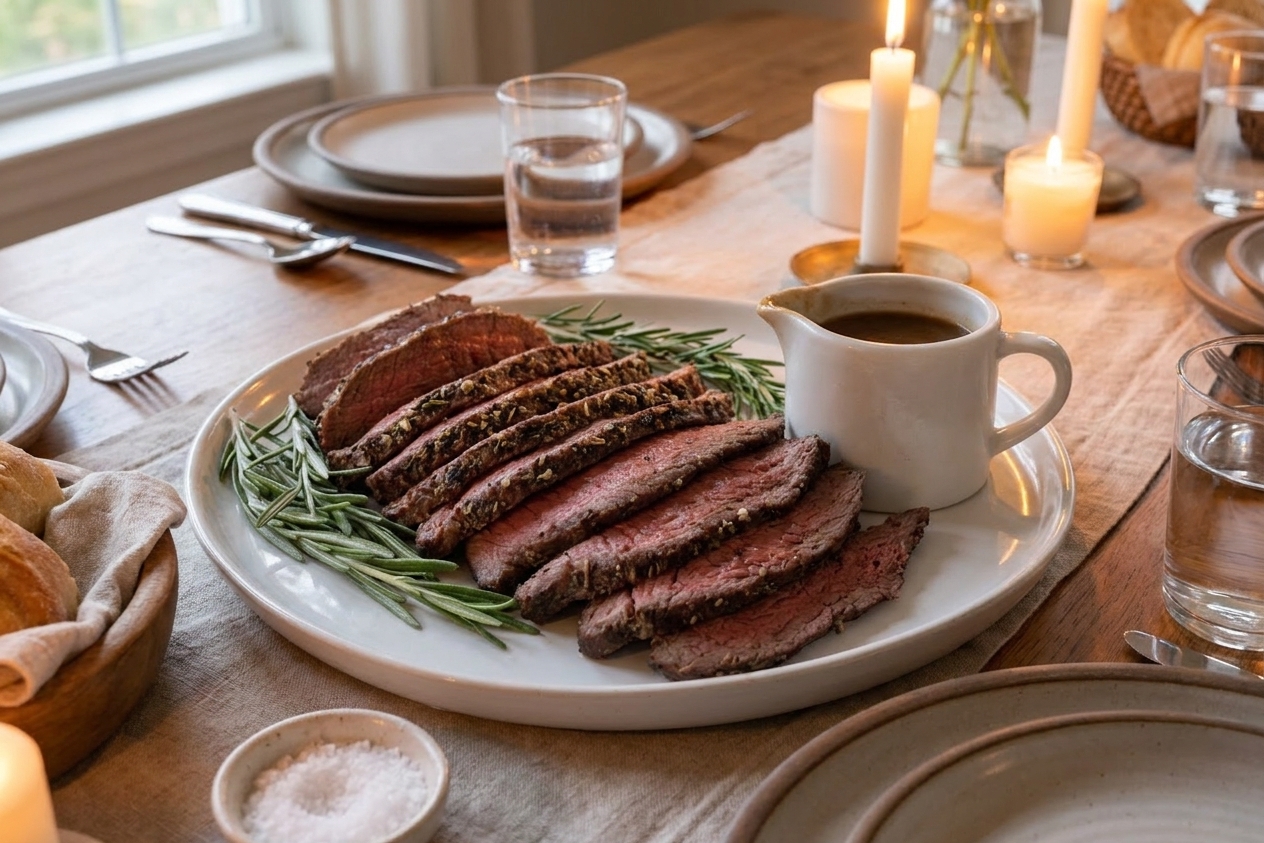 Garlic Herb Sirloin Tip Roast