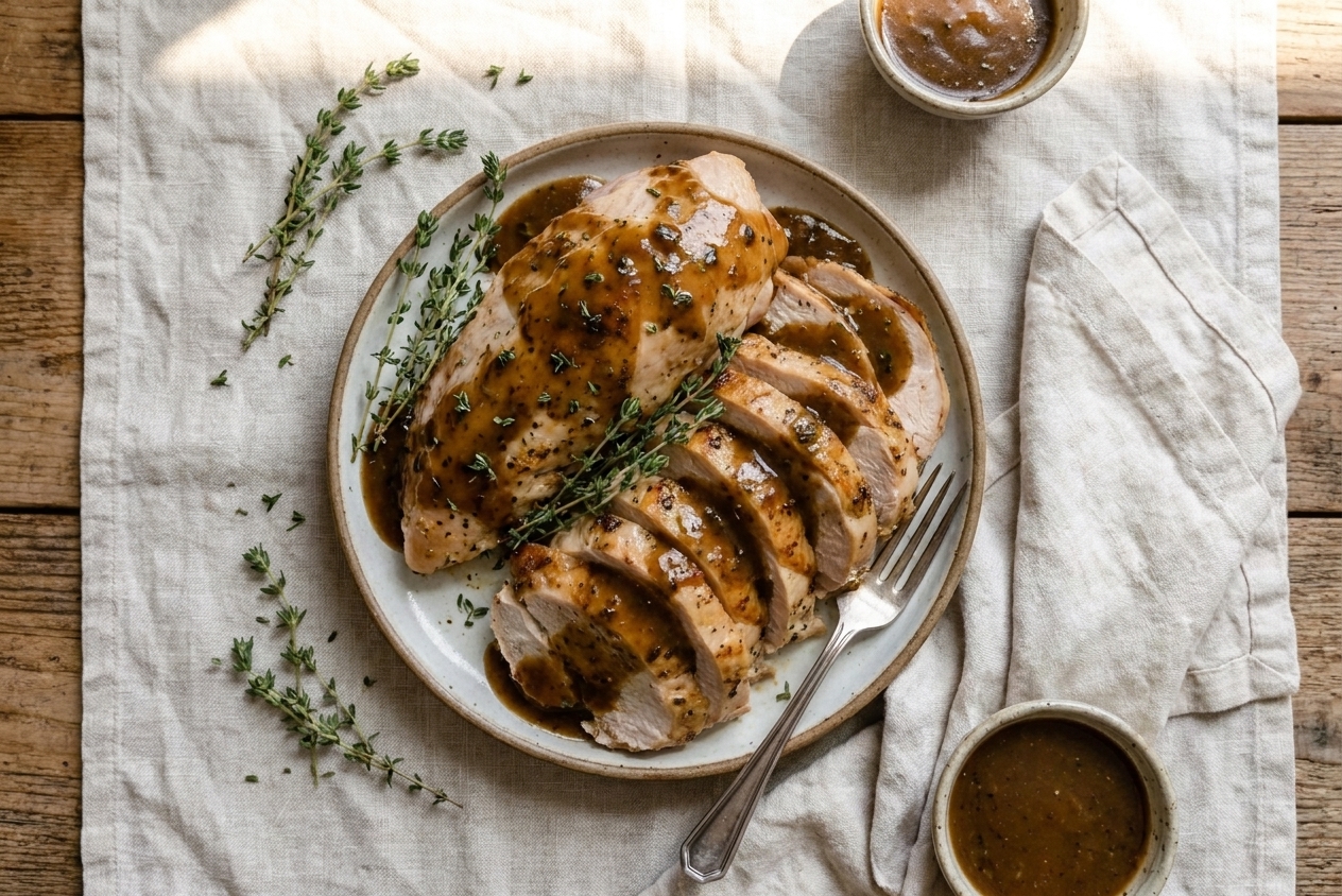 Juicy Crockpot Turkey Breast