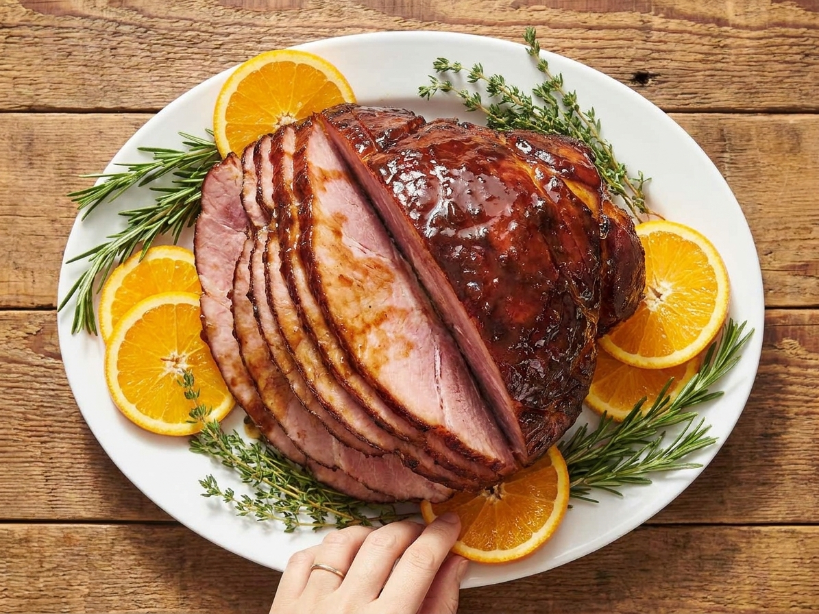 Smoked Ham in a Smoker