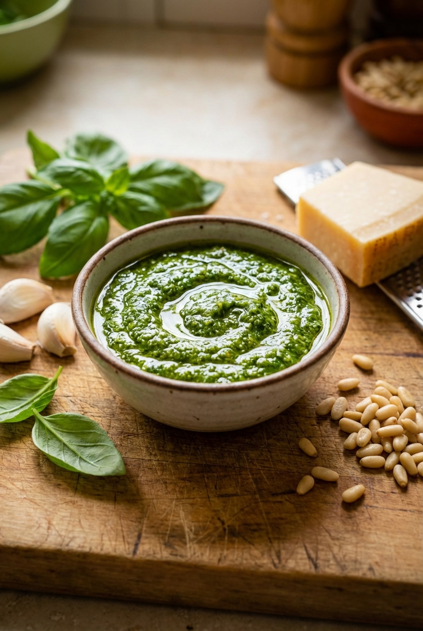 Weeknight Basil Pesto (Classic Ingredients)