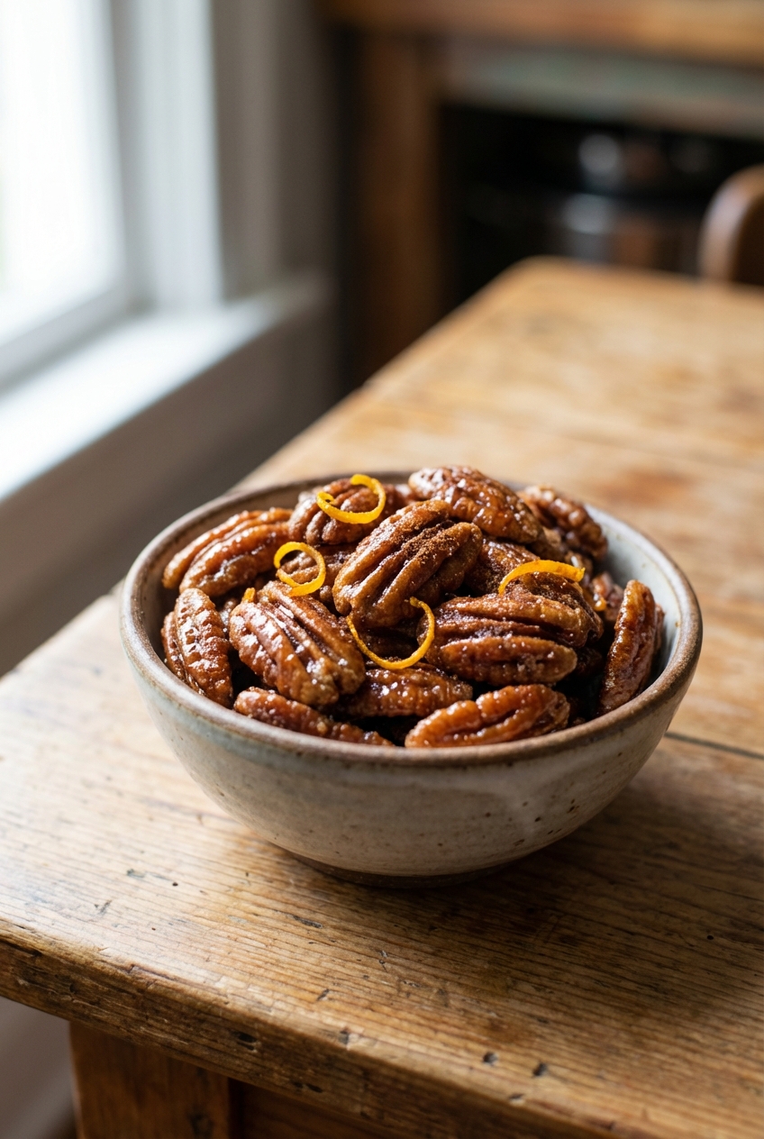 Healthy Candied Pecans