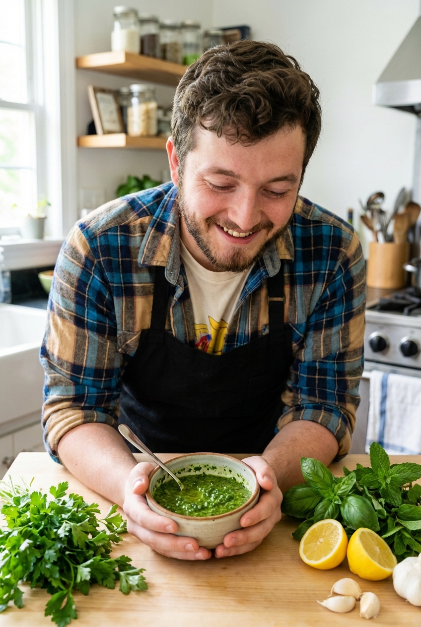 Earthy Anvil (Herby Green Sauce)