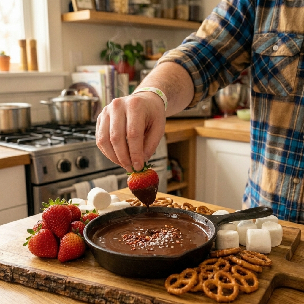 Smoky Spicy Chocolate Fondue