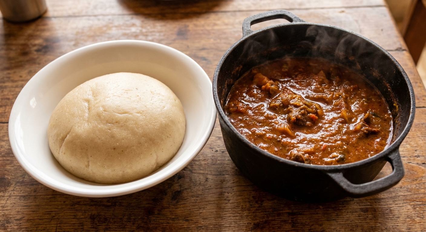 Elegant Smoky Spicy Fufu