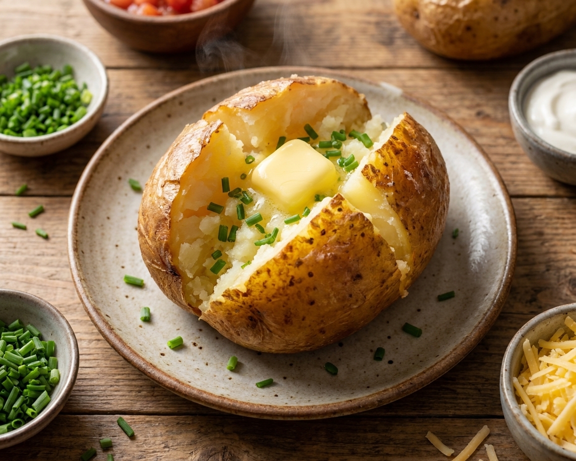 Crispy-Skinned Jacket Potatoes