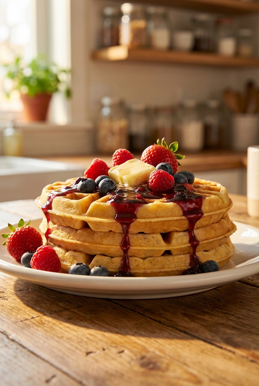 Gourmet Belgian Waffles (Bold and Flavorful)