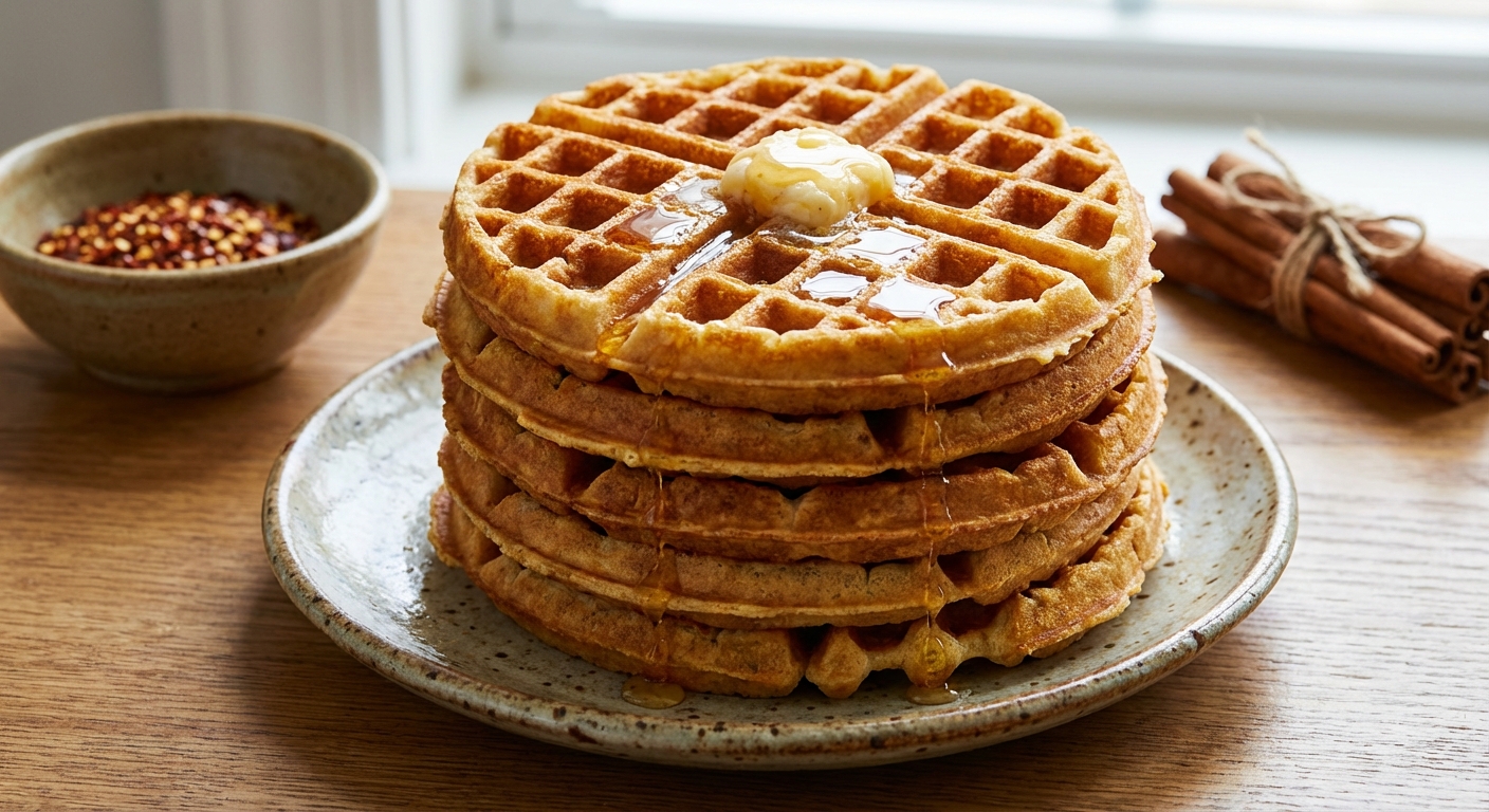 The Best Sweet and Spicy Waffles