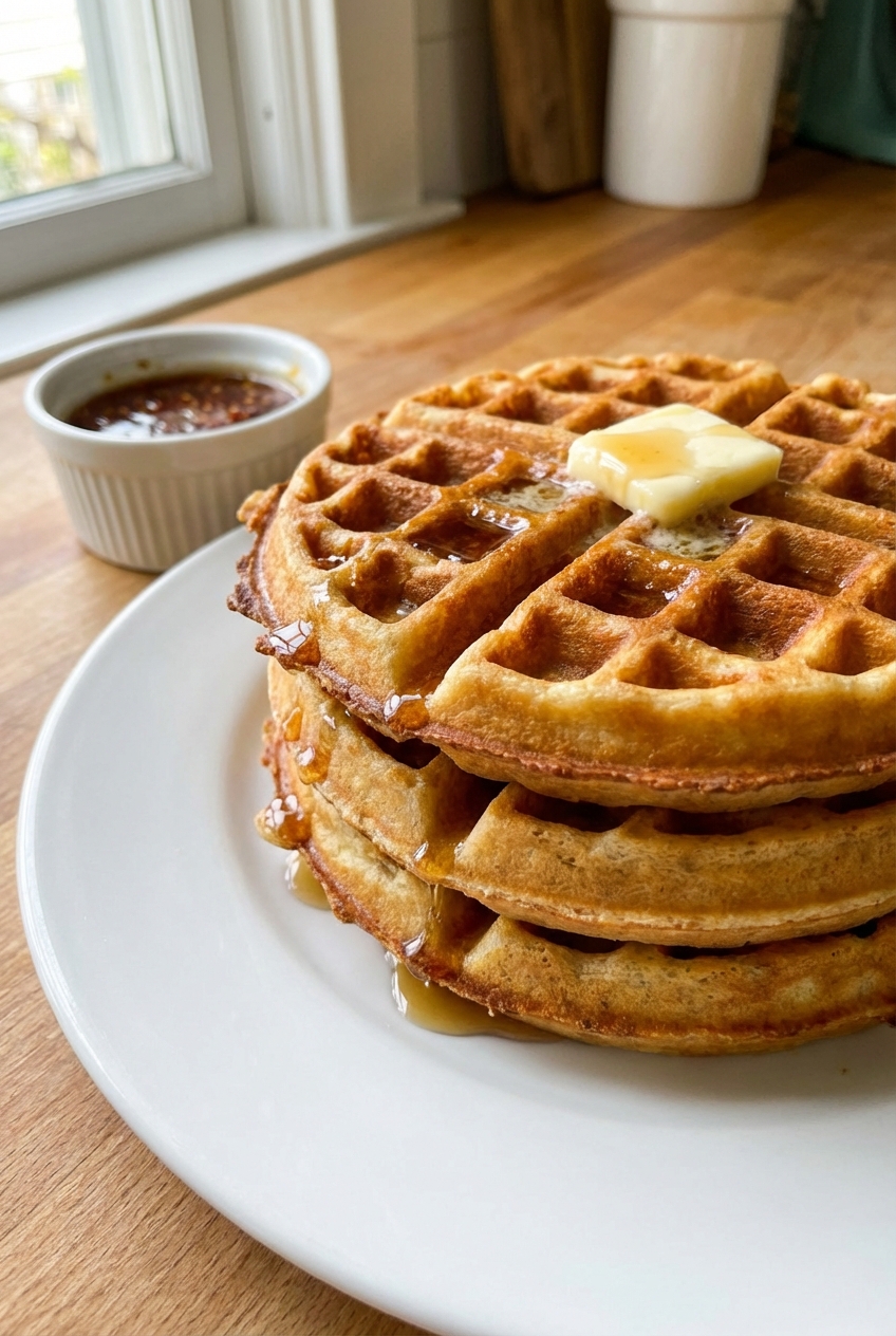 Smoky Spicy Buttermilk Waffles