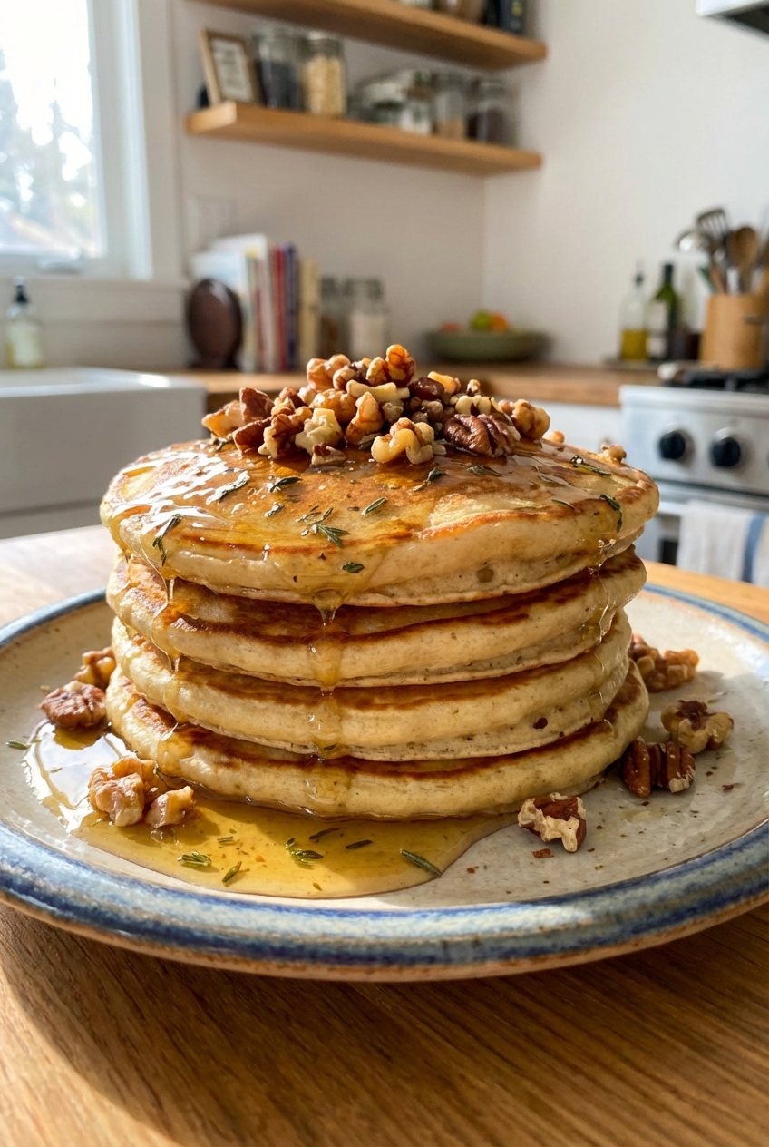 Herbal & Nutty Luxurious Pancakes
