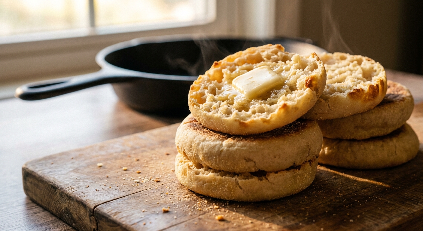 Sourdough English Muffins