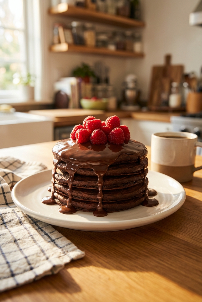 Festive Chocolate Hotcakes