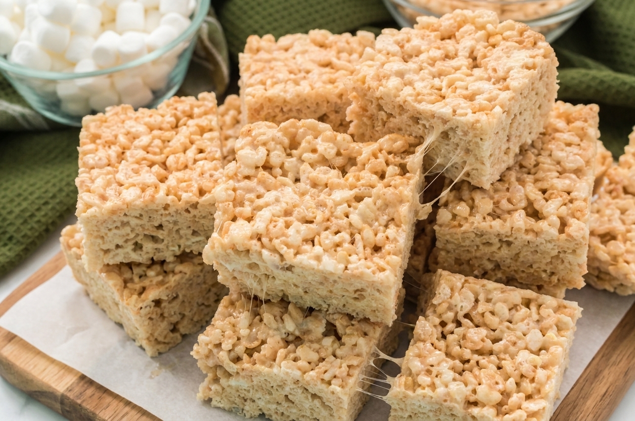 Toasted Marshmallow Rice Krispie Treats