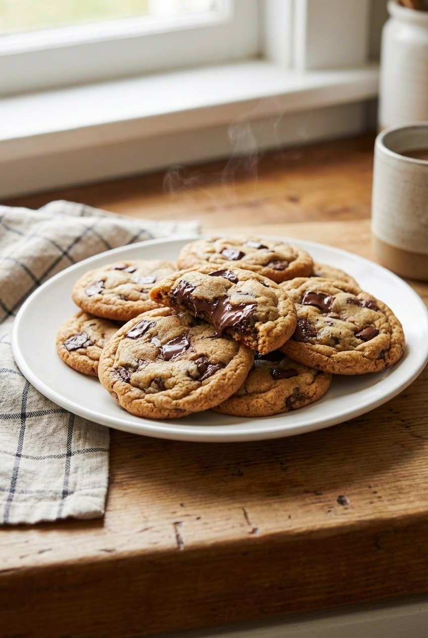 Juicy, Tender Chocolate Chip Cookies