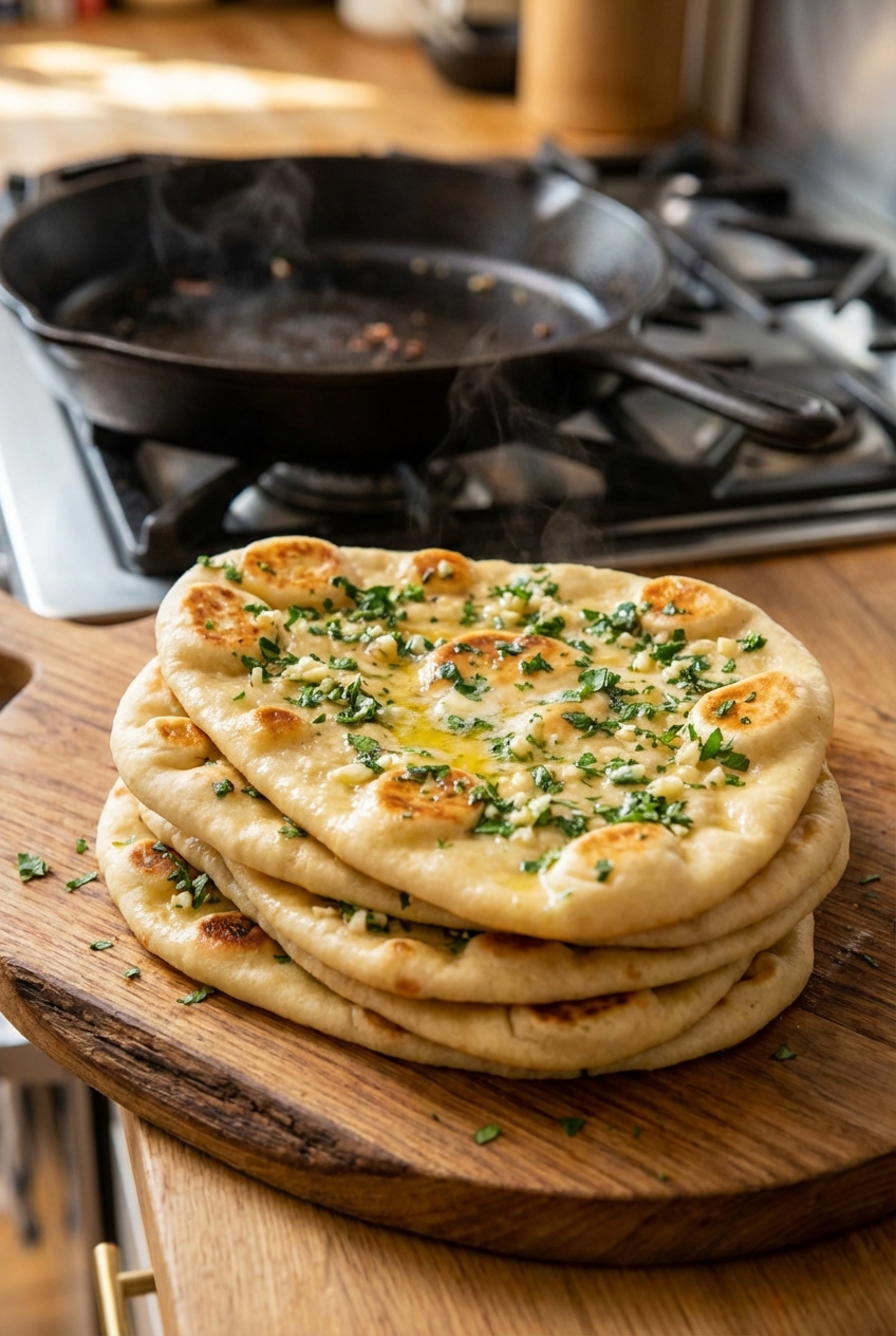 Light Naan Bread (Savory Herb)