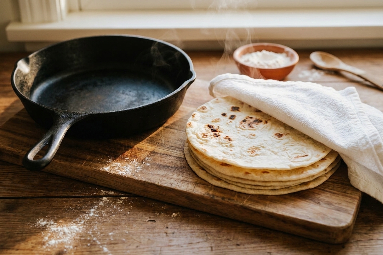 Homemade Mexican Flour Tortillas