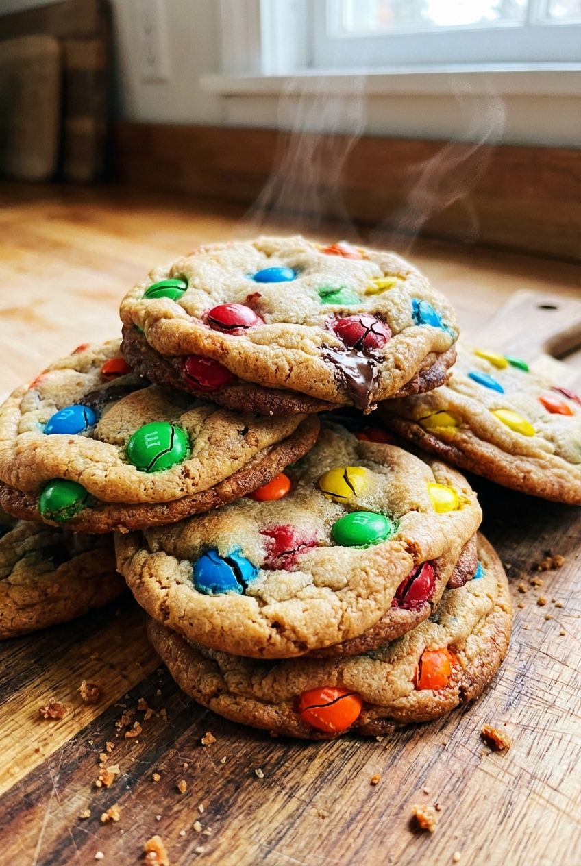 Homestyle M&M Cookies