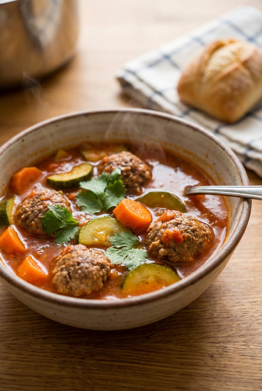 Gourmet Albondigas (Mexican Meatball Soup)