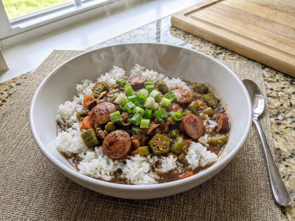 Classic Chicken and Sausage Gumbo