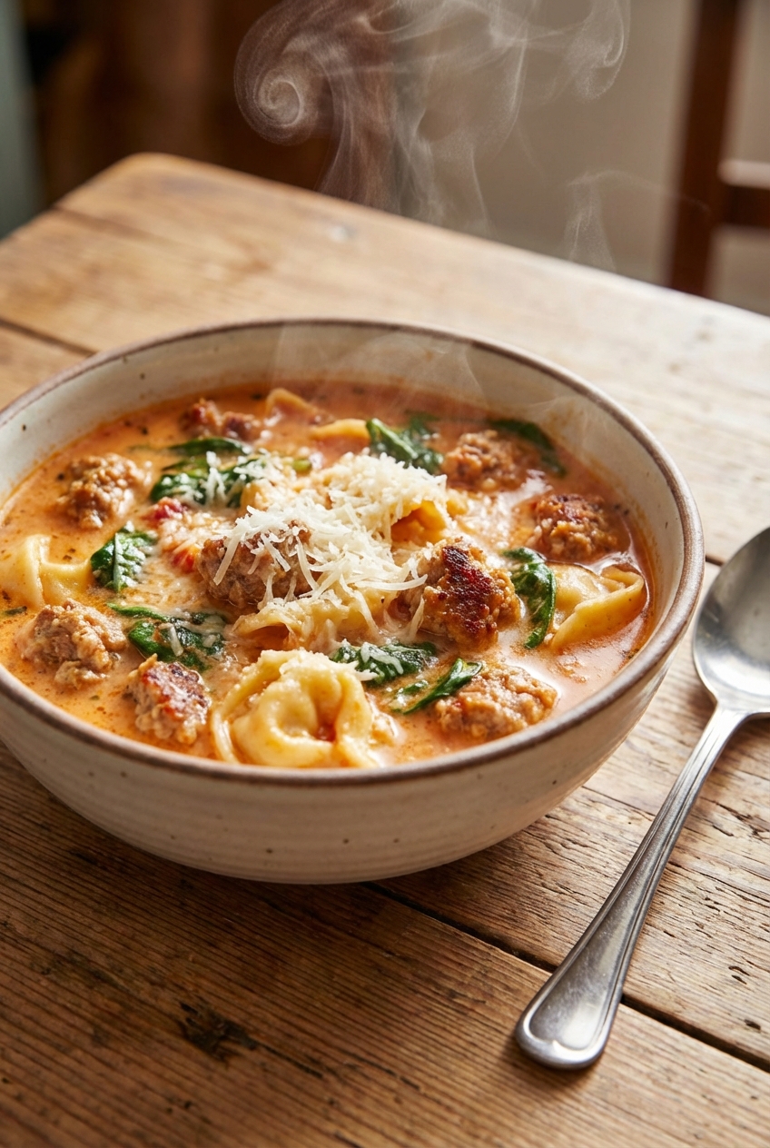Comforting Tortellini Soup