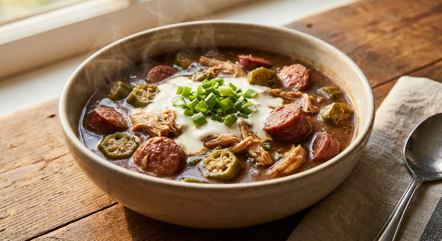 Bold Tangy and Creamy Gumbo