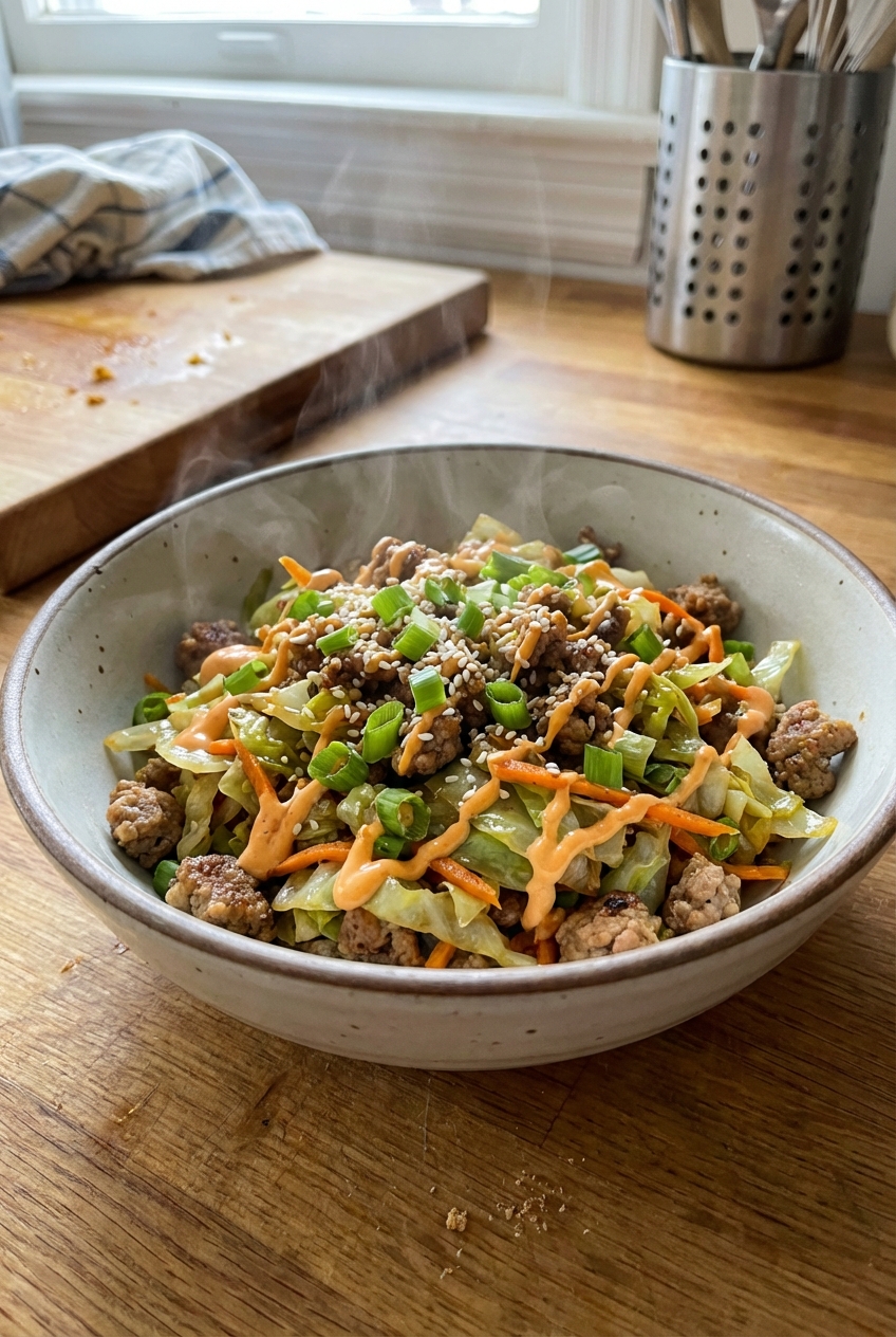 Zesty Egg Roll in a Bowl