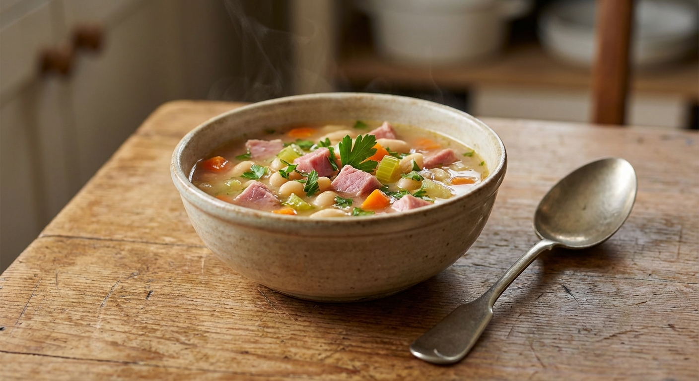 Fresh Ham and Bean Soup