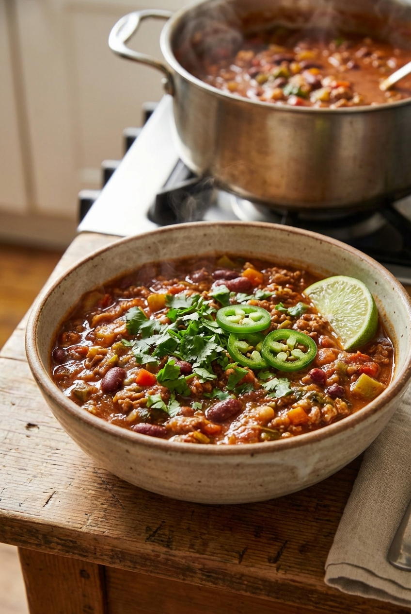 Bright & Citrusy Healthy Chili
