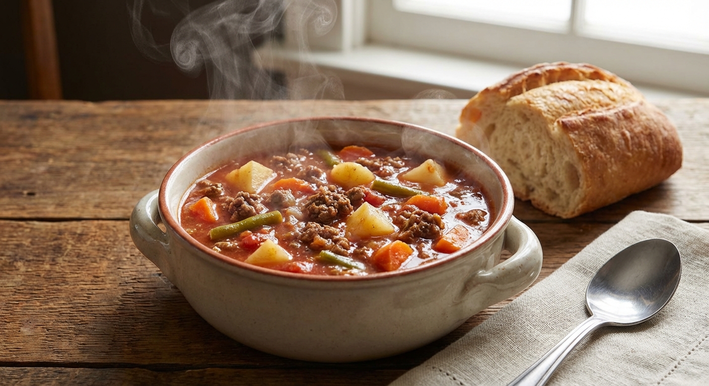 Hearty Hamburger Soup