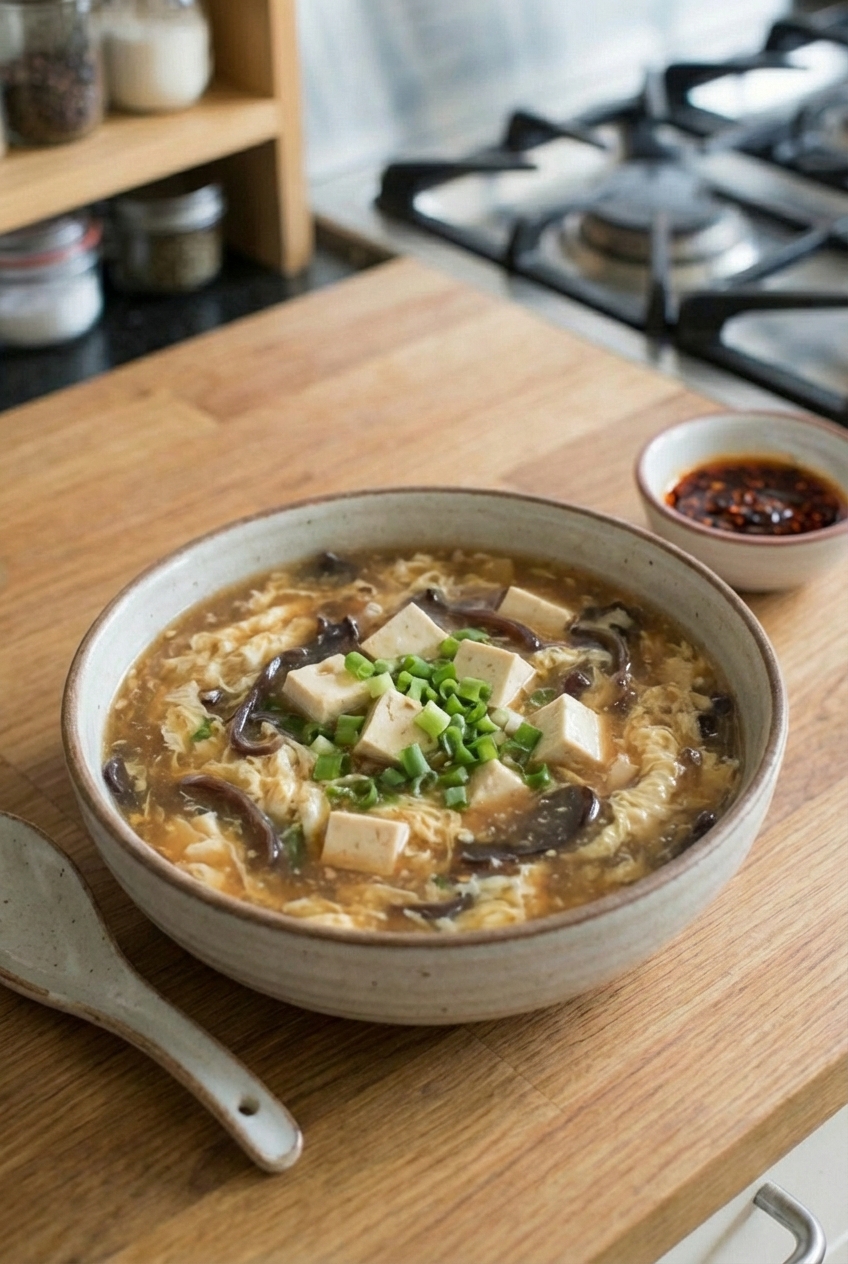 Quick Hot and Sour Soup (Smoky and Spicy)