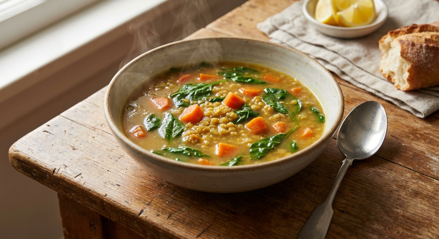 Healthy Lentil Soup (Lemony, Veggie Packed)
