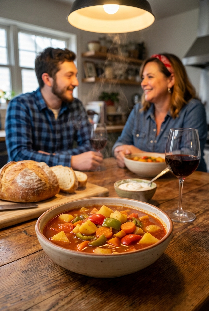 Vegan Hungarian Goulash (Tangy and Sweet)