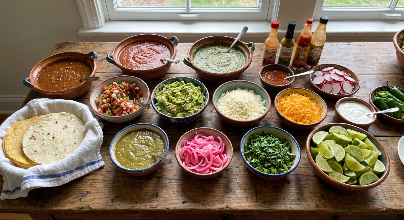 The Best Taco Toppings Bar