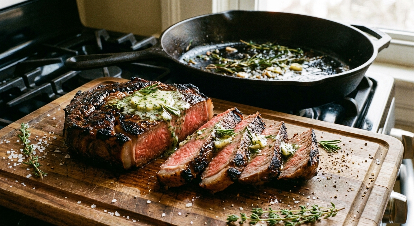 Perfectly Cooked Steakhouse Steak
