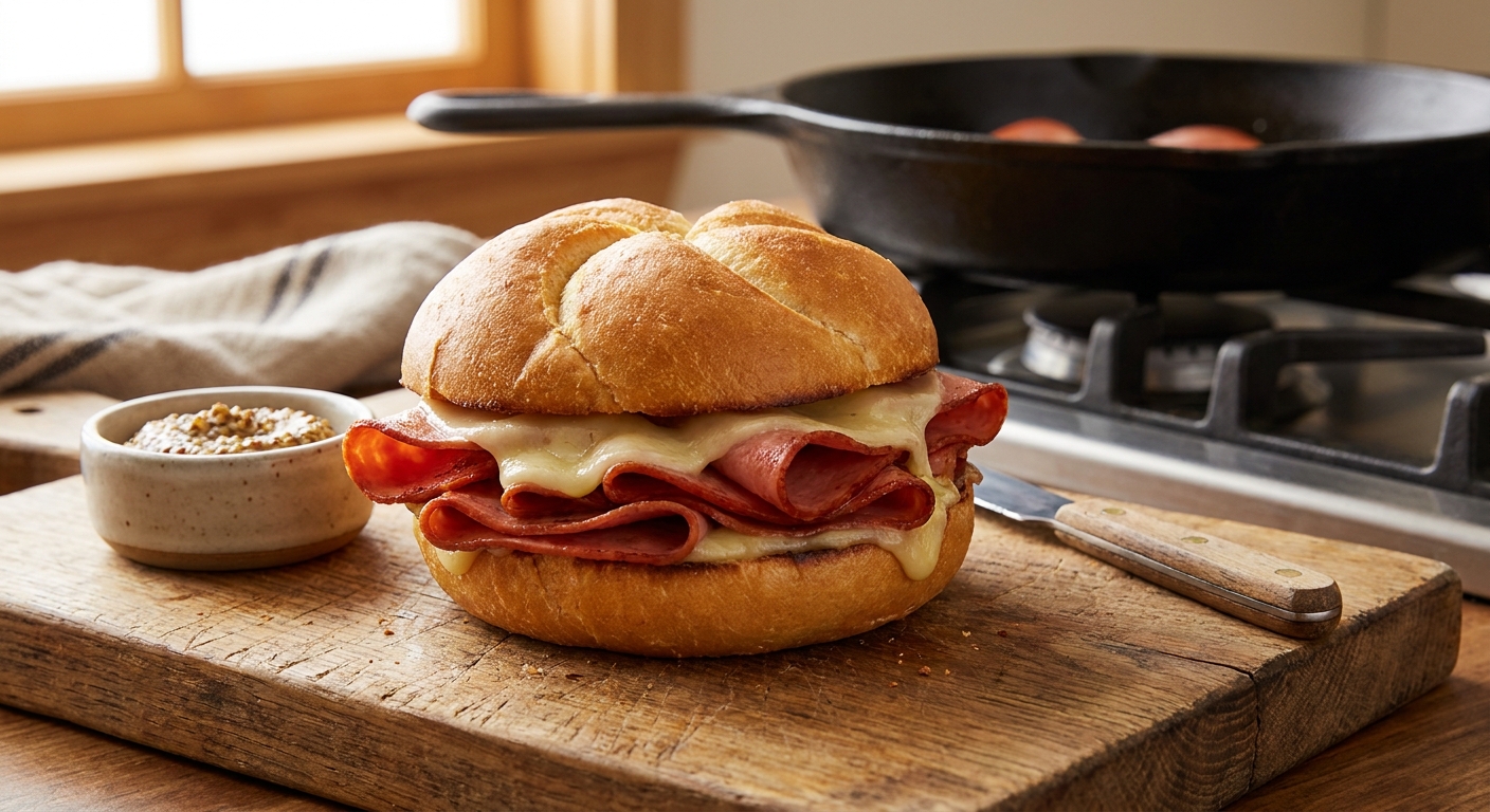 Crispy Mortadella Sandwich