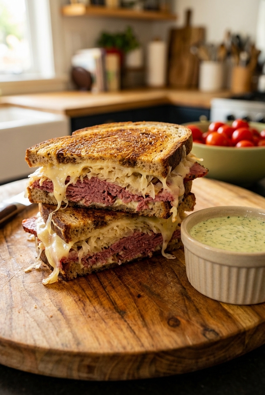 Bright Reuben Sandwich