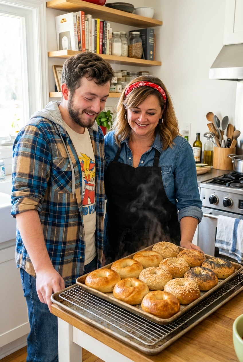 Chewy Homemade Bagels