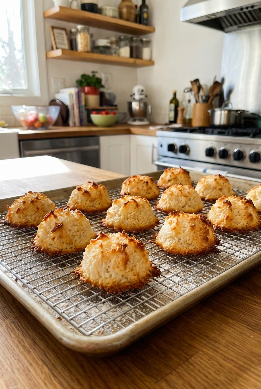 Hearty Coconut Macaroons (Crispy & Crunchy)